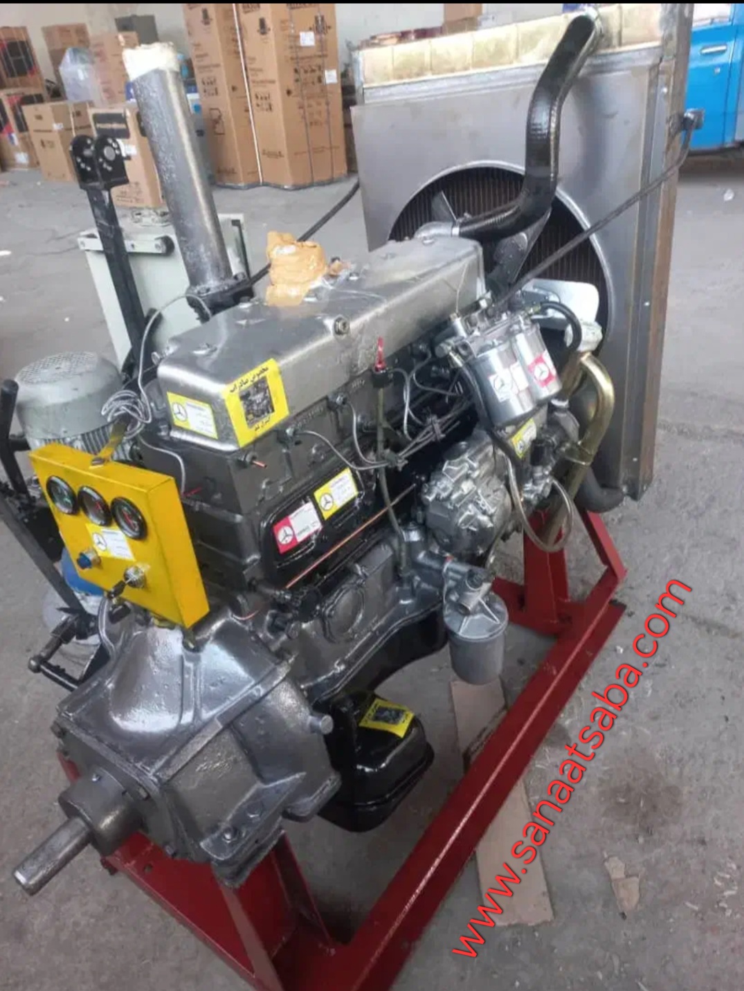 موتور خاور ۹۱۱ با پمپ ۸ اینچ و شاسی صنعتی چرخ نیسانی