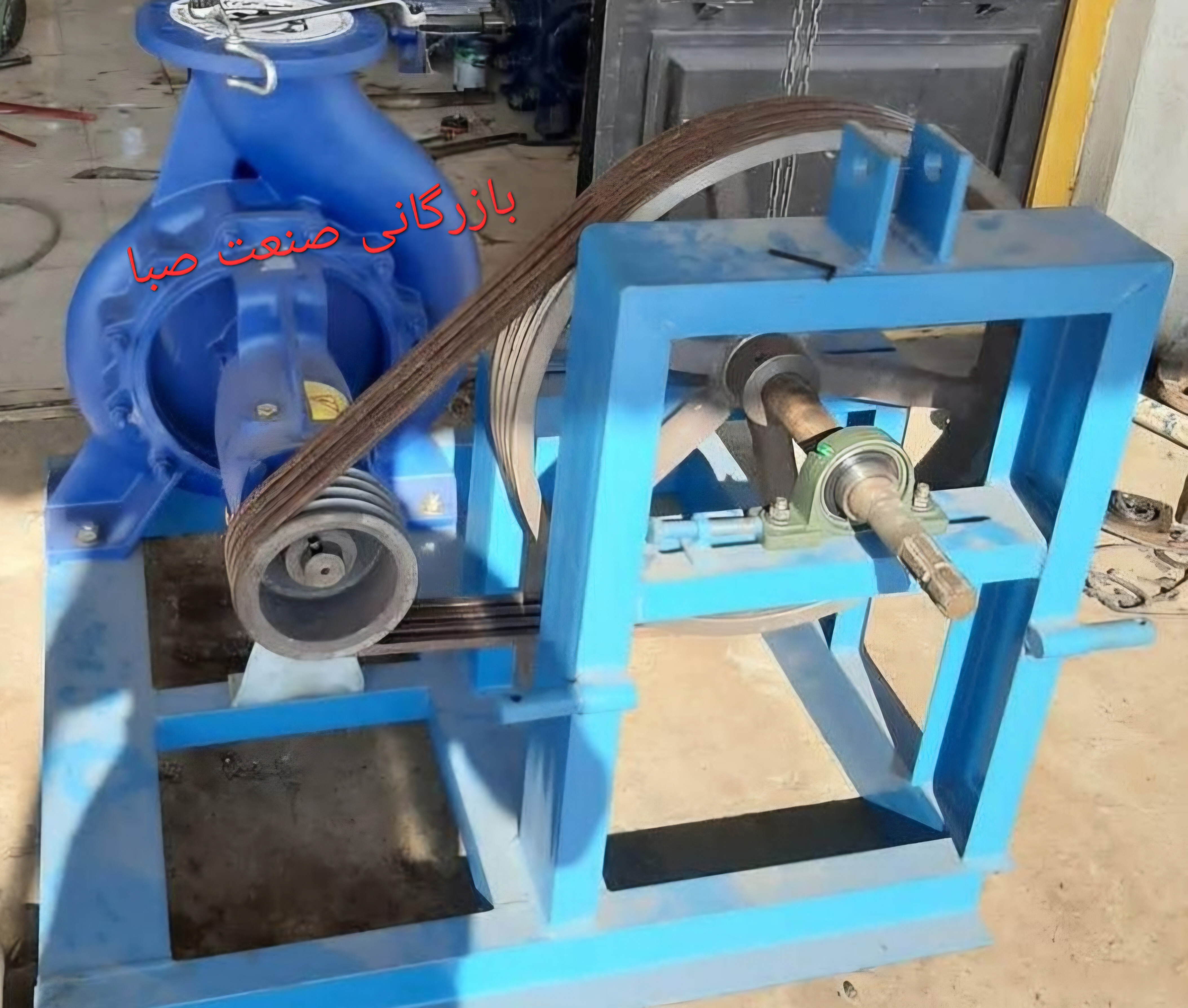 پمپ پشت تراکتوری ۶ به ۸ تسمه ای با گردانی ۱ سال گارانتی فشار قوی