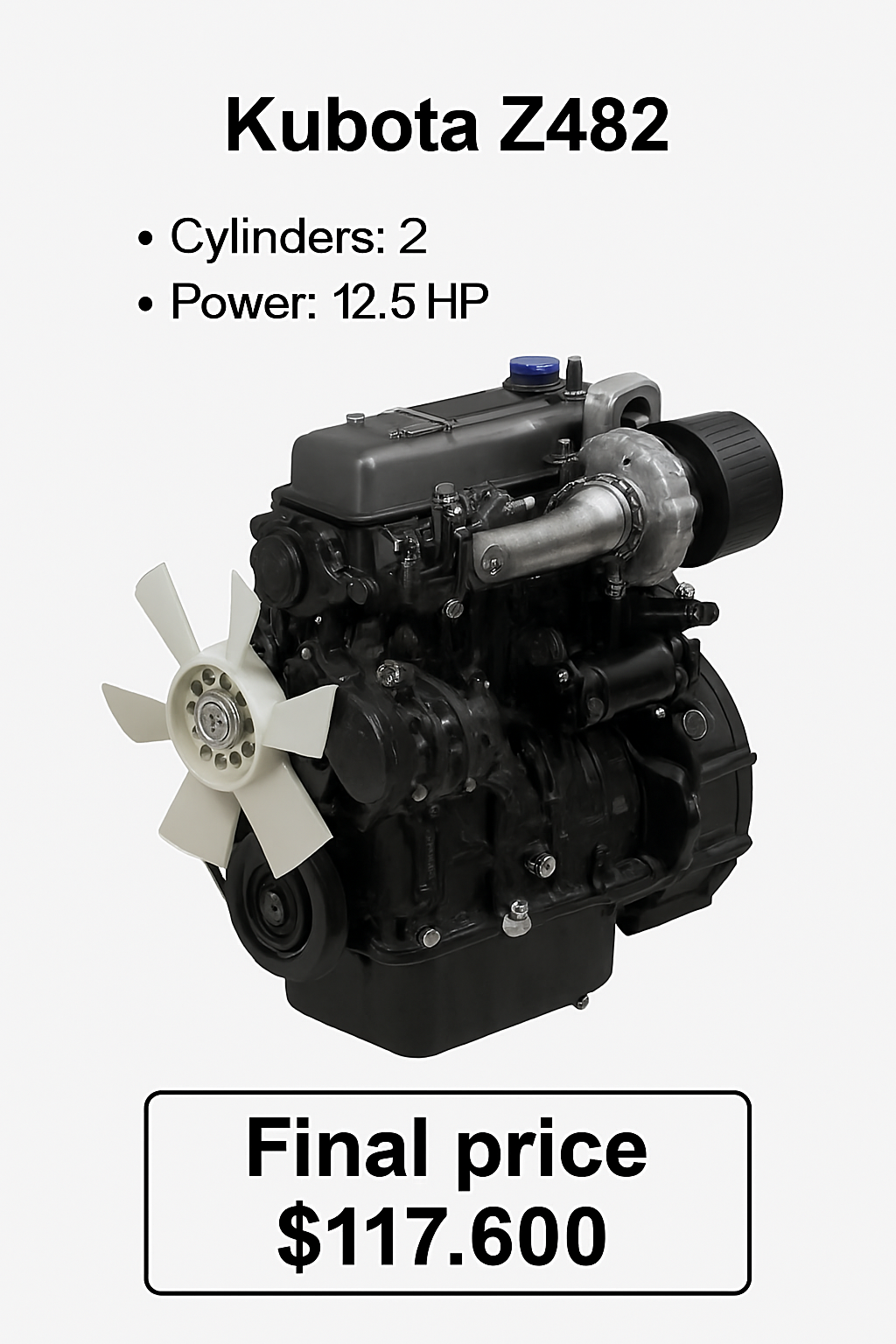 موتور دیزلی کوبوتا