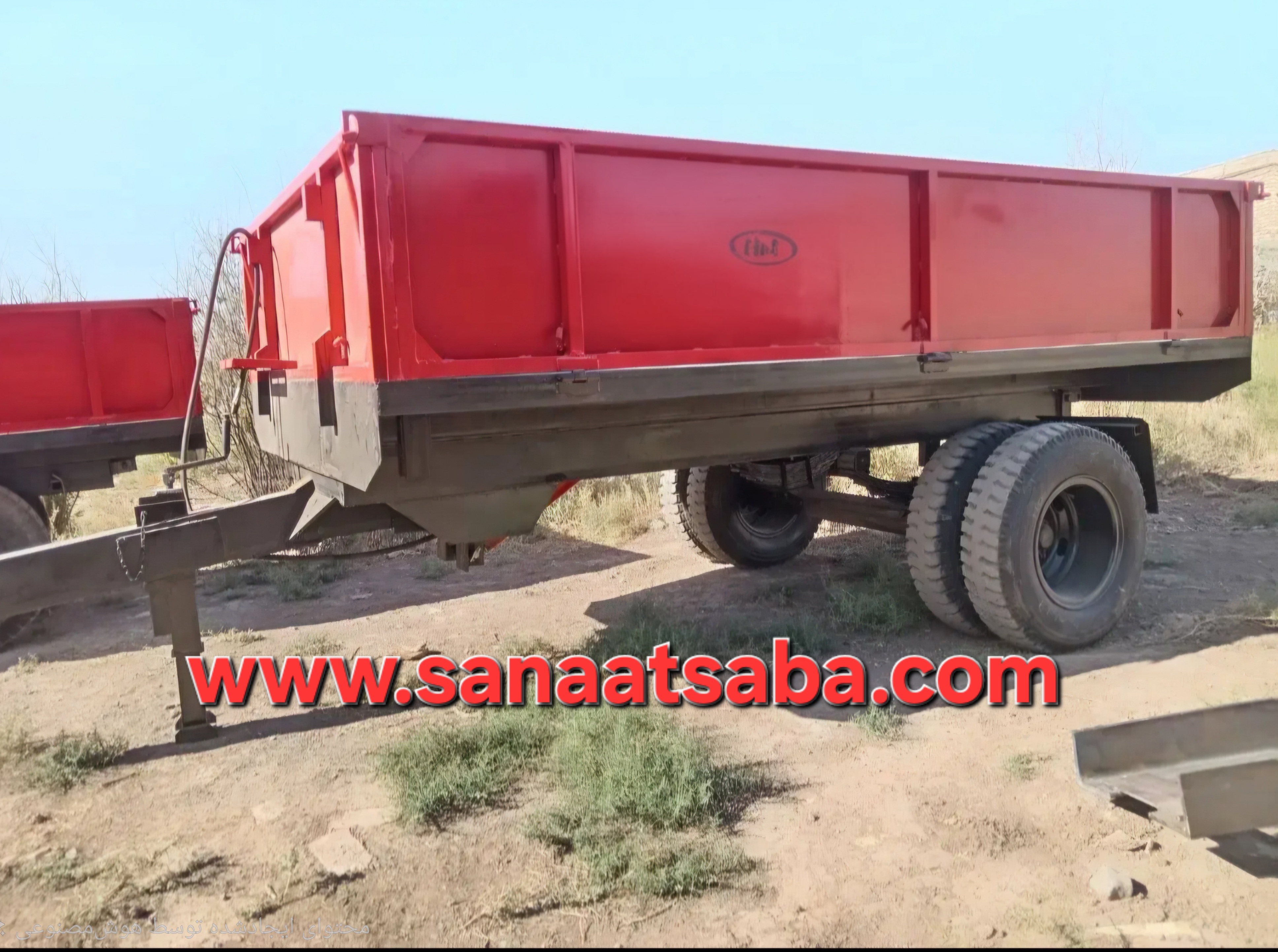 تریلی 8 تن پشت تراکتوری با ورق 5 میل 1 سال گارانتی