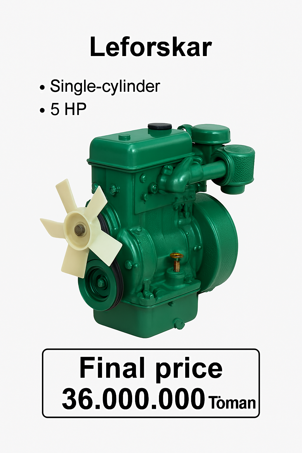 موتور کارلوسکار ۲ سیلندر ۲۰ اسب