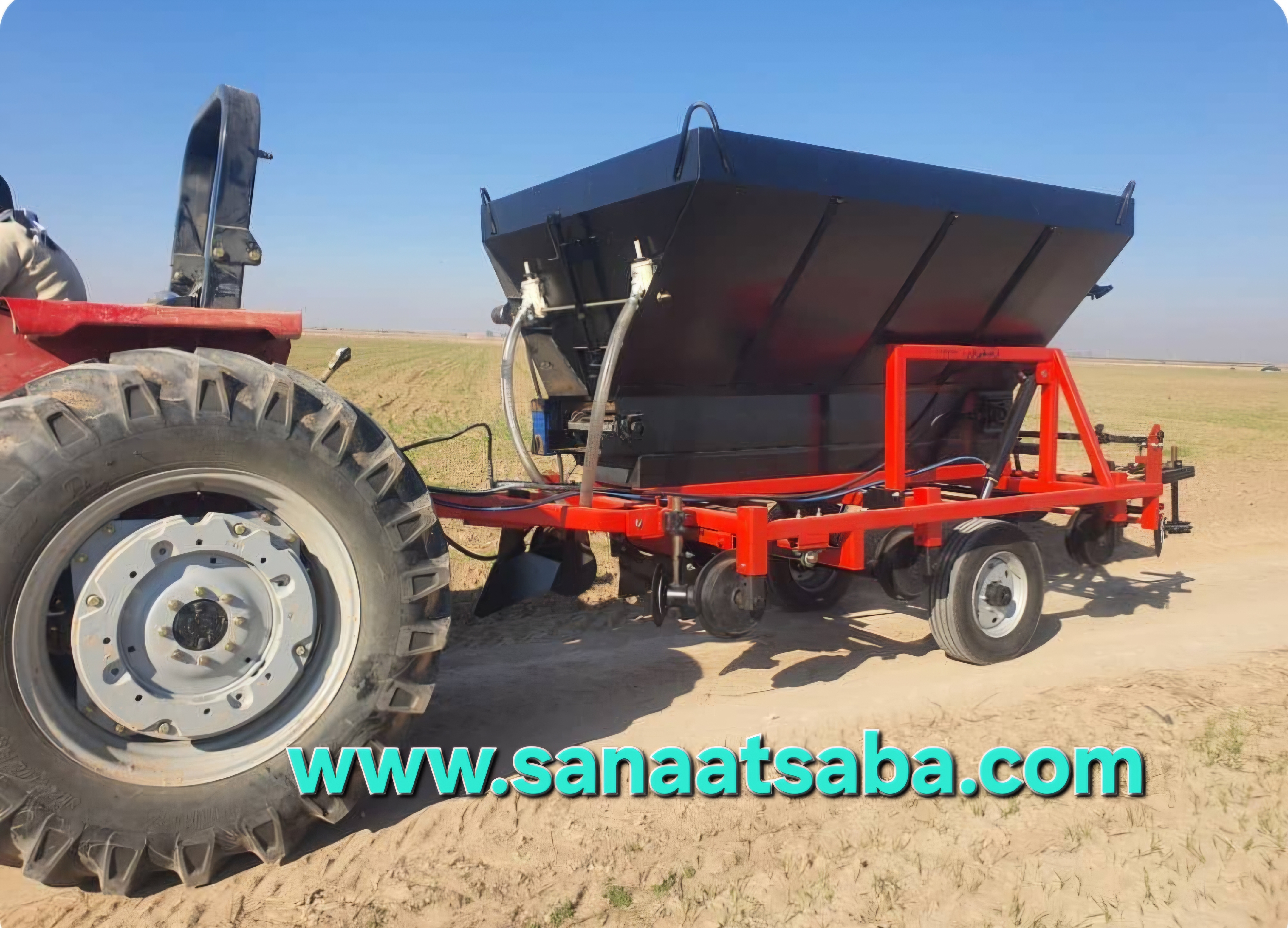 کود پاش بذر پاش  6 تن 8 متر مکعب پاشش