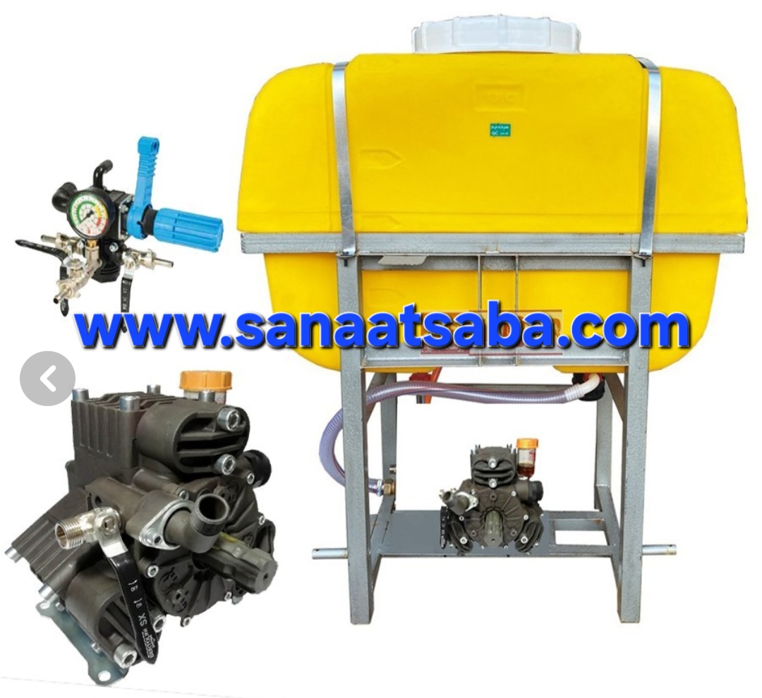 سم پاش ایتالیایی اصلی سری ۱۵۰ بار با مخزن ۶۰۰ لیتری بوم و شلنگ اصلی تضمینی ۱ سال گارانتی