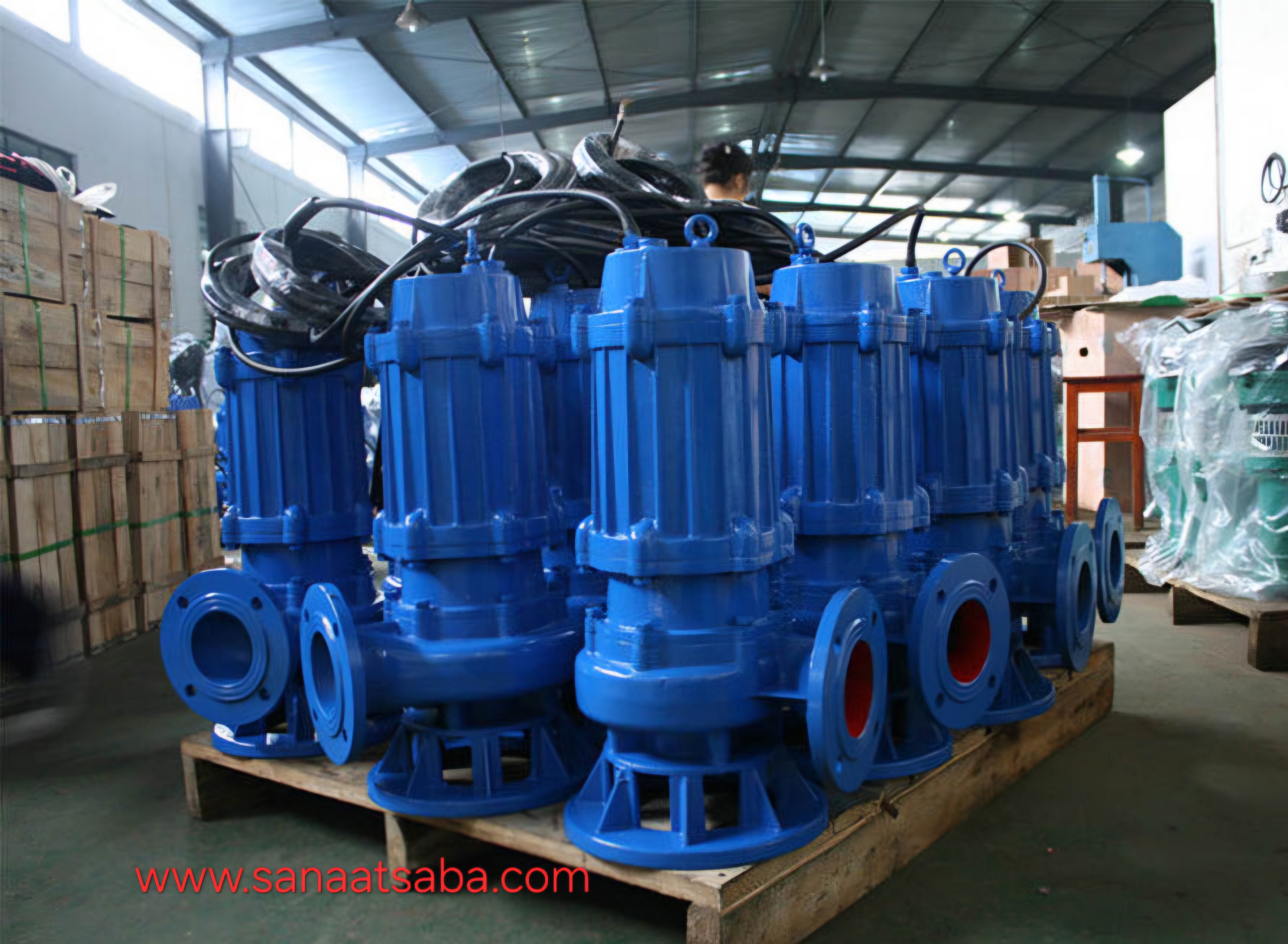 پمپ لجن کش با تیغه های خرد کن شن و ماسه