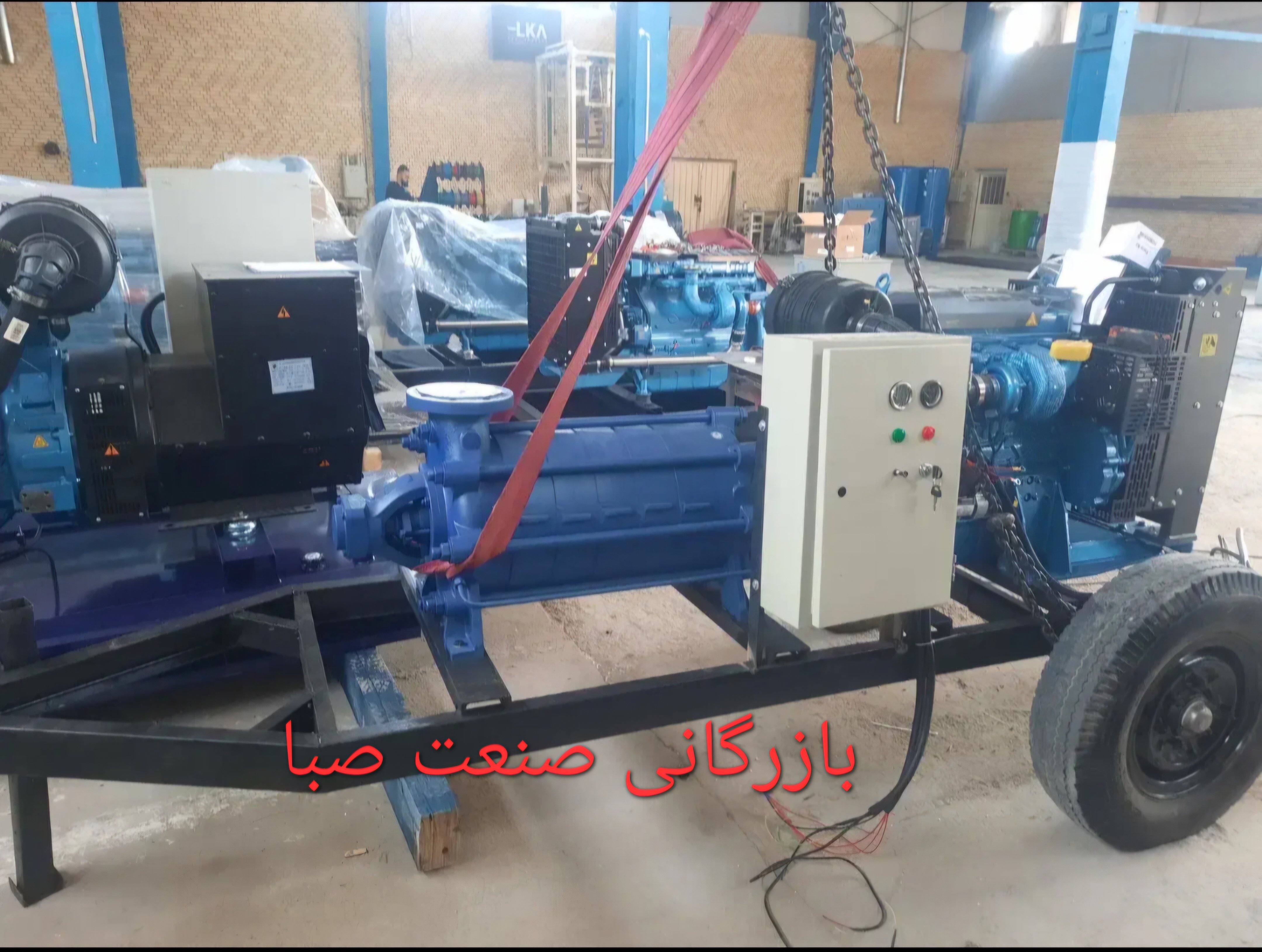 موتور پمپ فشار قوی  ۶ اینچ  با موتور  بنز. ۱۰ تن