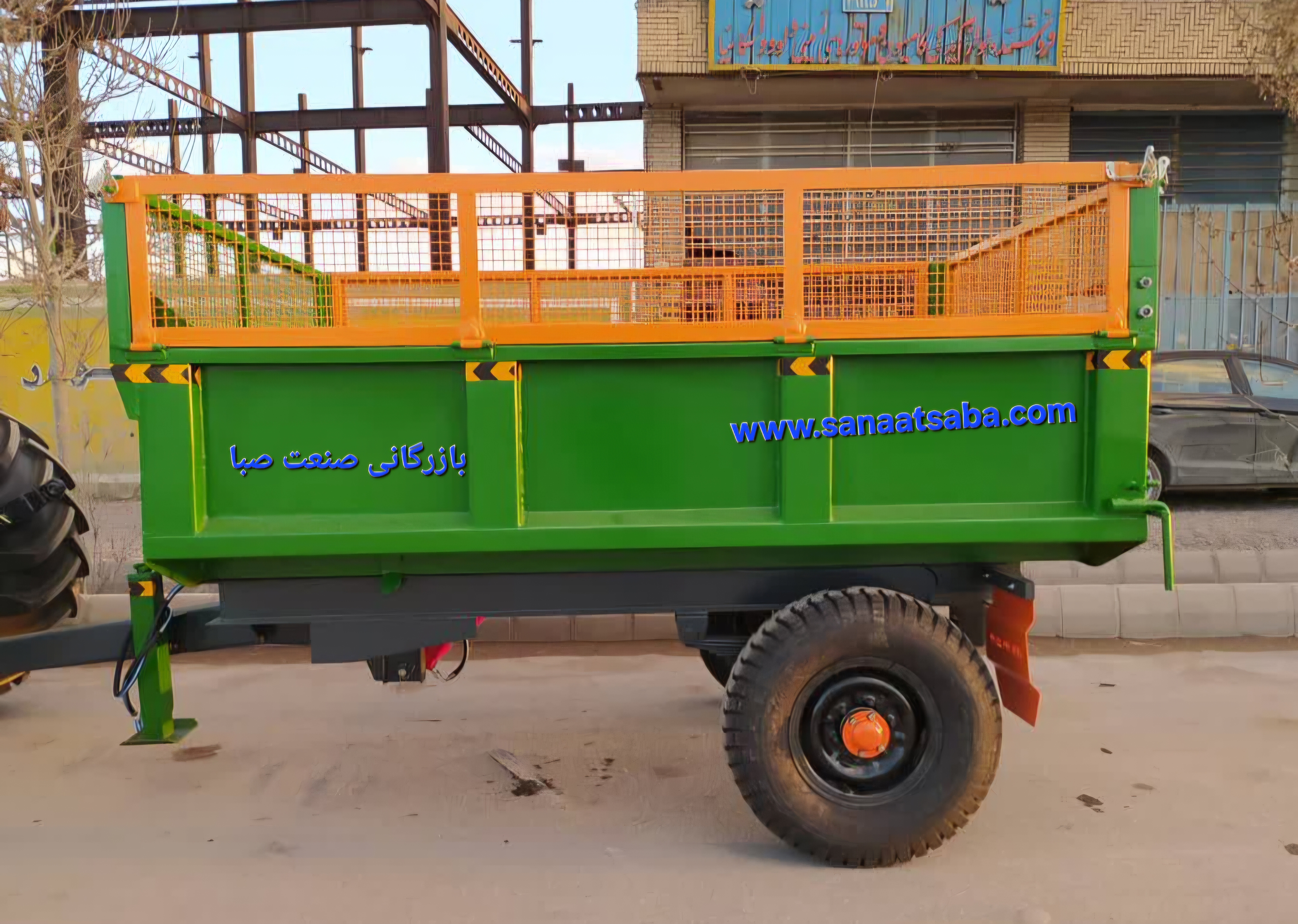 تریلی لبه بلند مخصوص حمل کاهش و الوار با لبه ۱۶۰ سانتی